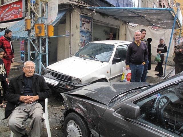 حادث سير مروع بجانب دوار القدس صيدا نت 