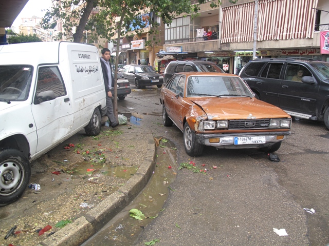 حادث سير مروع بجانب دوار القدس صيدا نت 