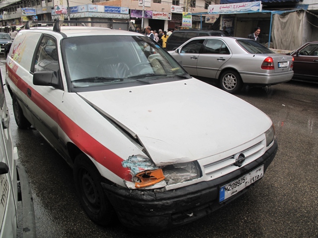 حادث سير مروع بجانب دوار القدس صيدا نت 