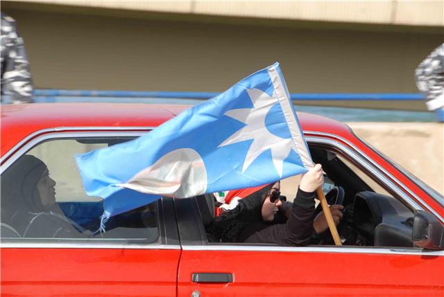 صيدا عبرت عن وفائها لإبنها الشهيد رفيق الحريري تصوير وليد عنتر