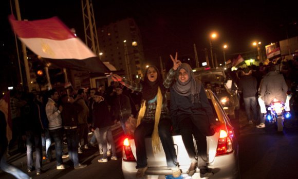 صور احتفالات مصر بعد سقوط حسني مبارك 