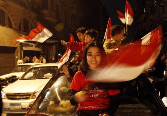صور احتفالات مصر بعد سقوط حسني مبارك 
