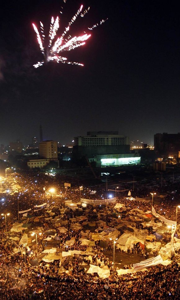 صور احتفالات مصر بعد سقوط حسني مبارك 