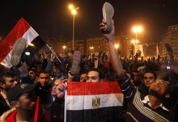 صور احتفالات مصر بعد سقوط حسني مبارك 