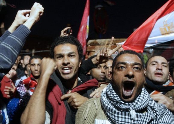 صور احتفالات مصر بعد سقوط حسني مبارك 