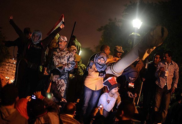 صور احتفالات مصر بعد سقوط حسني مبارك 