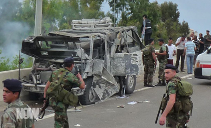 إنتشار أمني بصيدا عقب الاعتداء على قوات "اليونيفيل" .(NOW Lebanon)